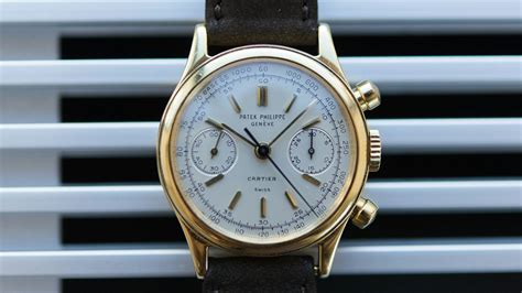 patek philippe cartier signed|Found: A Patek Philippe 1463 Chronograph Retailed And Signed .